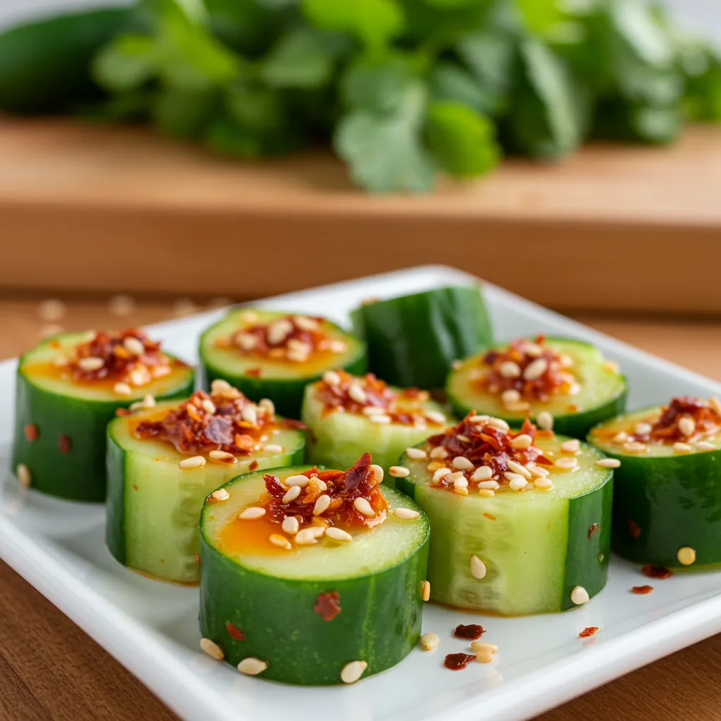 Spicy Cucumber Bites